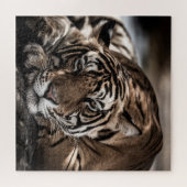 ランタムボアタイガー:クローズアップ素晴らしアート。 ジグソーパズル (横)