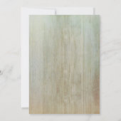 ランタンおよびベビーの呼吸素朴なベビーシャワー 招待状 (裏面)