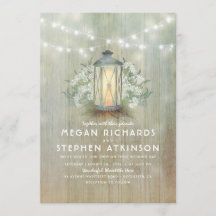 ランタンおよびベビーの呼吸素朴な夏の結婚式