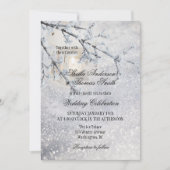 ランタンきらめくスノーウィンターウェディング招待状 招待状 (正面)