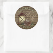 ランタンとパイン冬素朴モノグラム ラウンドシール (バッグ)