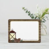 ランタンとパイン素朴サンキュー サンキューカード (スタンド正面)