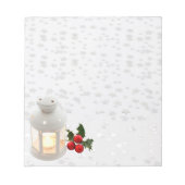 ランタンとホリー ノートパッド (正面)