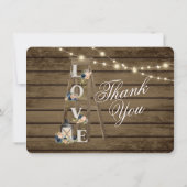 ランタンと花素朴感謝ノートカード ノートカード (裏面)