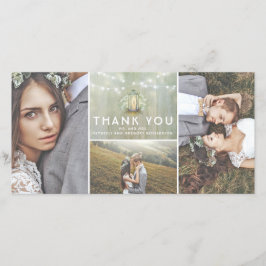 ランタンと赤ん坊の息結婚ありがとう サンキューカード