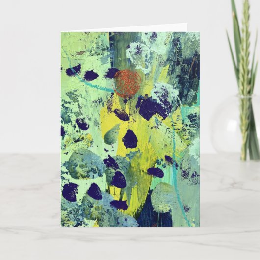 ランタンのノートカードデザイン ノートカード (正面)