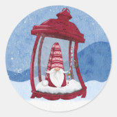 ランタンの中のクリスマス・ノーム ステッカー (正面)