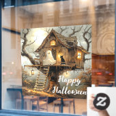 ランタンの木で深夜のゲスト ウィンドウサイン (カフェ窓)