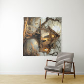 ランタンの木で深夜のゲスト タペストリー (インサイチュ(横))