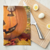 ランタンの犬 キッチンタオル (四つ折り)