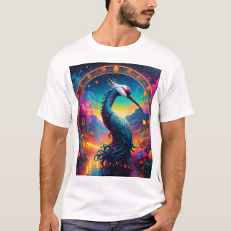 ランタンの領域の天上の鶴 Tシャツ