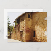 ランタンは建物の壁に取り付けられ ポストカード (正面/裏面)