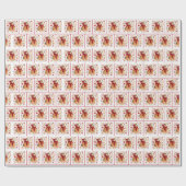 ランタンを持つクリスマスマウス ラッピングペーパー (フラット)