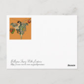 ランタンを持つバレリーナの妖精 ポストカード (裏面)