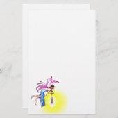 ランタンを持つ妖精 便箋 (正面/裏面)