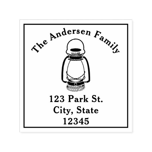 ランタンアドレス セルフインキングスタンプ (デザイン)