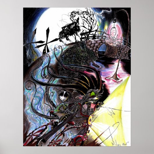 ランタンアベニューの幽霊のような追跡 ポスター (正面)