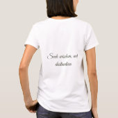 ランタンイラストが可愛い賢い旅するカエル Tシャツ (裏面)