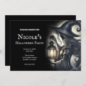 ランタンウィッチハローウィンパーティ 招待状 (正面/裏面)