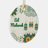 ランタンエレガントとフローラが入ったイードムバラクのカード セラミックオーナメント (右)