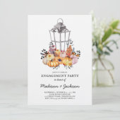 ランタンエンゲージメント水彩秋 招待状 (スタンド正面)