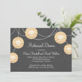 ランタンオングレイバーラップリハーサルディナー招待状 招待状 (スタンド正面)