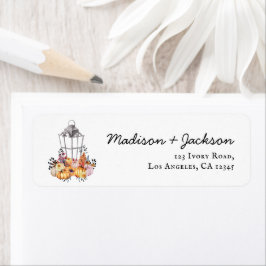 ランタンオータムウォーター結婚カラー ラベル