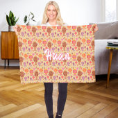 ランタンカラフル中国の フリースブランケット