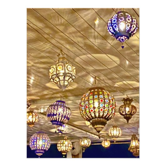 ランタンカラフル – マラケシュ，モロッコ フォトプリント            (正面)