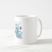ランタングラフィック（青） 1 コーヒーマグカップ (正面右)