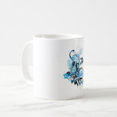 ランタングラフィック（青） 1 コーヒーマグカップ (正面左)