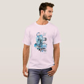 ランタングラフィック（青） 1 Tシャツ (正面フル)