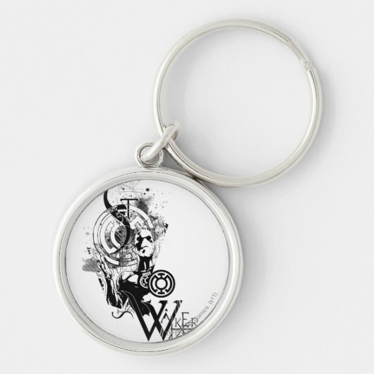 ランタングラフィック（青） 2 キーホルダー (正面)