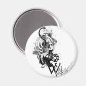 ランタングラフィック(青) 2 マグネット (正面/裏面)