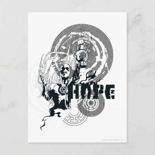 ランタングラフィック（青） 4 ポストカード (正面)