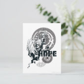 ランタングラフィック（青） 4 ポストカード (スタンド正面)