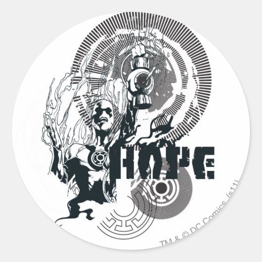 ランタングラフィック（青） 4 ラウンドシール (正面)