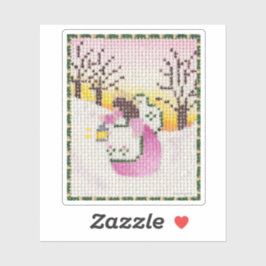 ランタンステッカー付き天使 シール