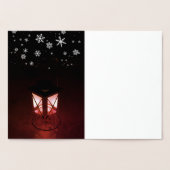 ランタンスノーフレーククラシカルフェスティバルクリスマス 箔カード (内部)