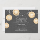 ランタンズオングレイバーラップ結婚式招待状 招待状 (正面)