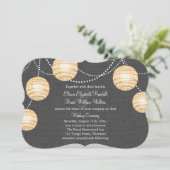 ランタンズオングレーバーラップ結婚式招待状2 招待状 (スタンド正面)