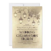 ランタンビクトリアン結婚式招待状