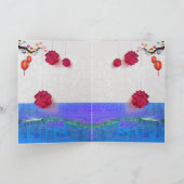 ランタンフラワー中国のウォーターうさぎ2023年のお正月 シーズンカード (内部)