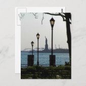 ランタンフレーミング自由の女神atバッテリーパーク ポストカード (正面/裏面)