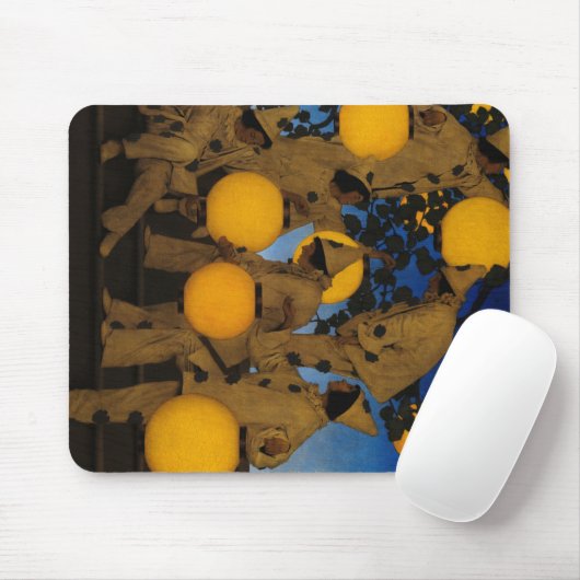 ランタンベアラー， 1908 by Maxfield Parrish マウスパッド (マウス)