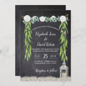 ランタンボホボタニカルフローラ結婚シャルボードズ 招待状 (正面/裏面)