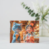 ランタンマーケットでのアイスクリームおもしろい シーズンポストカード (スタンド正面)