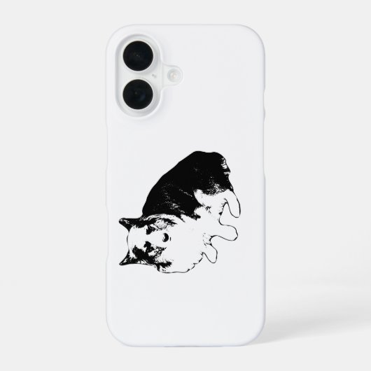 ランタンライト コーギー ガード iPhone 16ケース (裏面)