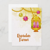 ランタンラマダンカレムスリム ノートカード (正面/裏面)