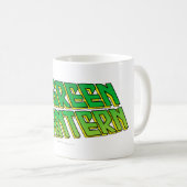 ランタンロゴ – 傾斜 コーヒーマグカップ (正面右)